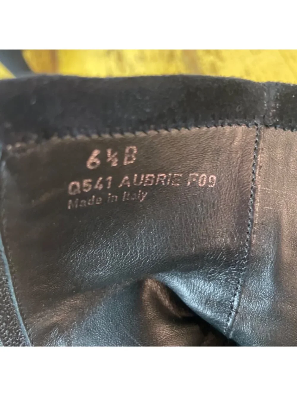 Coach Aubrie Suede Bow Side Zip Heeled Boots Black Sz 6.5